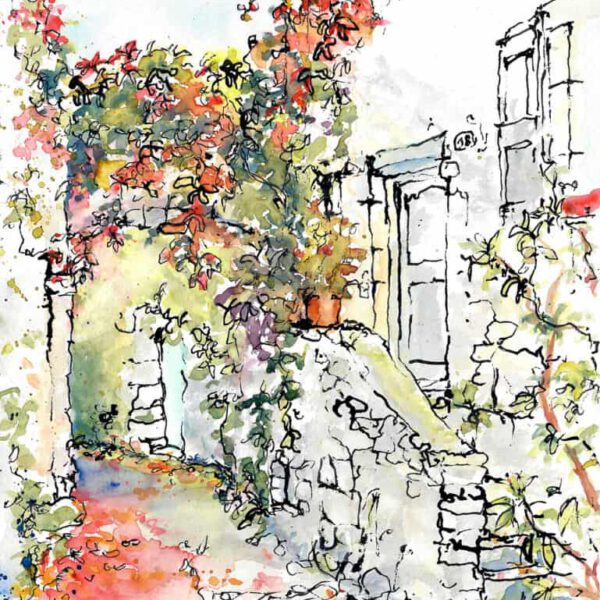 Feuilles rouges d'automne